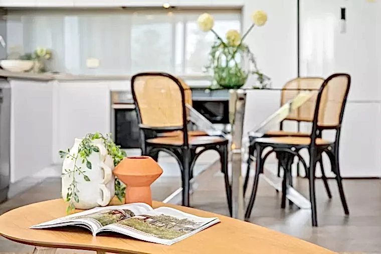 Dining and entry areas with purpose